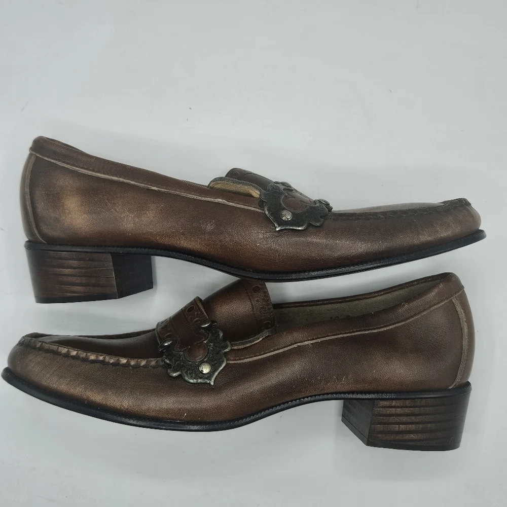 Mens Jolly Rogers by Sebago leather loafers size 10B